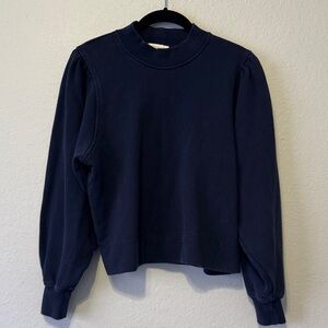 ANN MASHBURN Navy Crew Neck Sweater